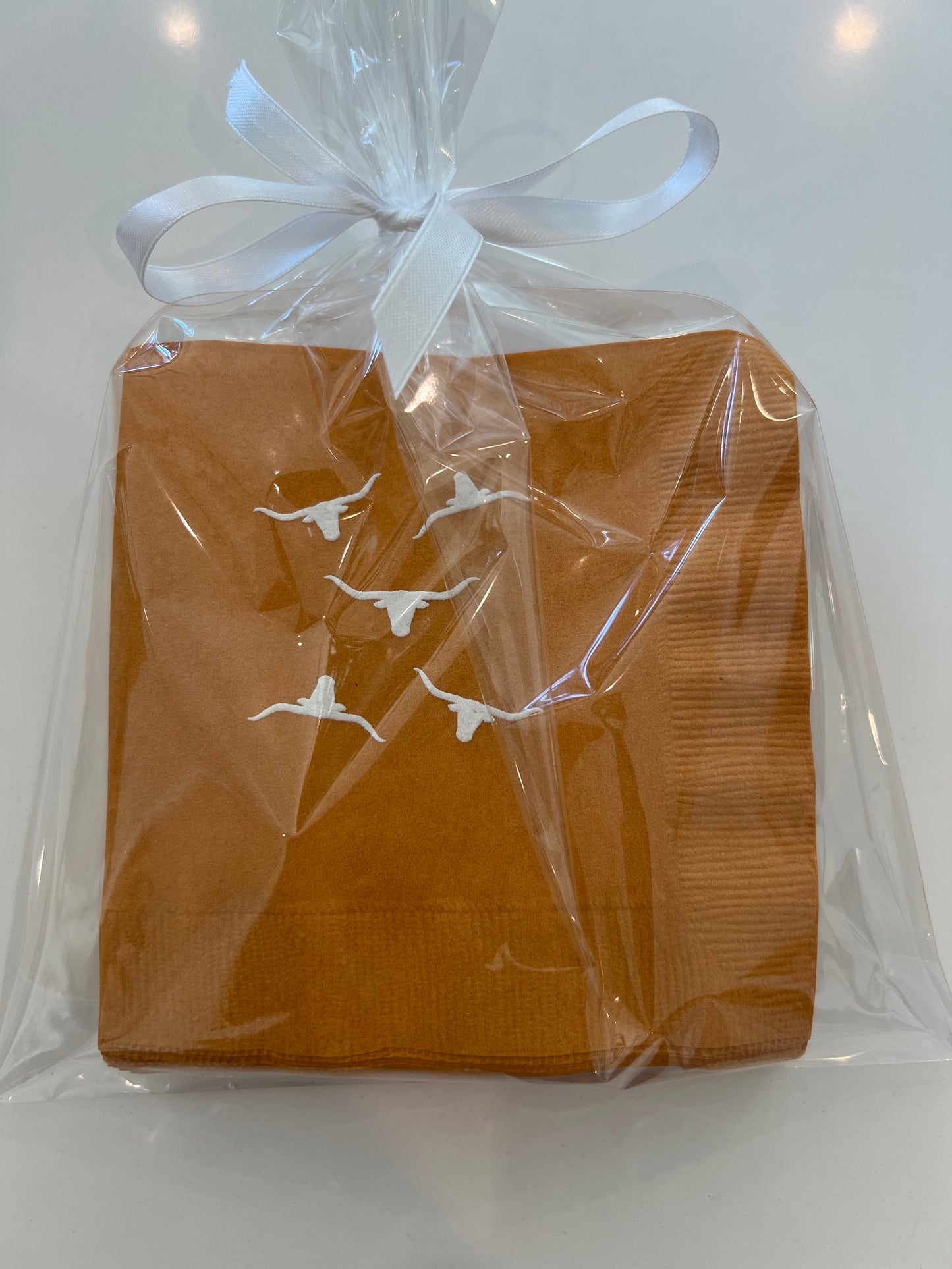 Bev Napkin - Longhorn All Over - 25 count package size