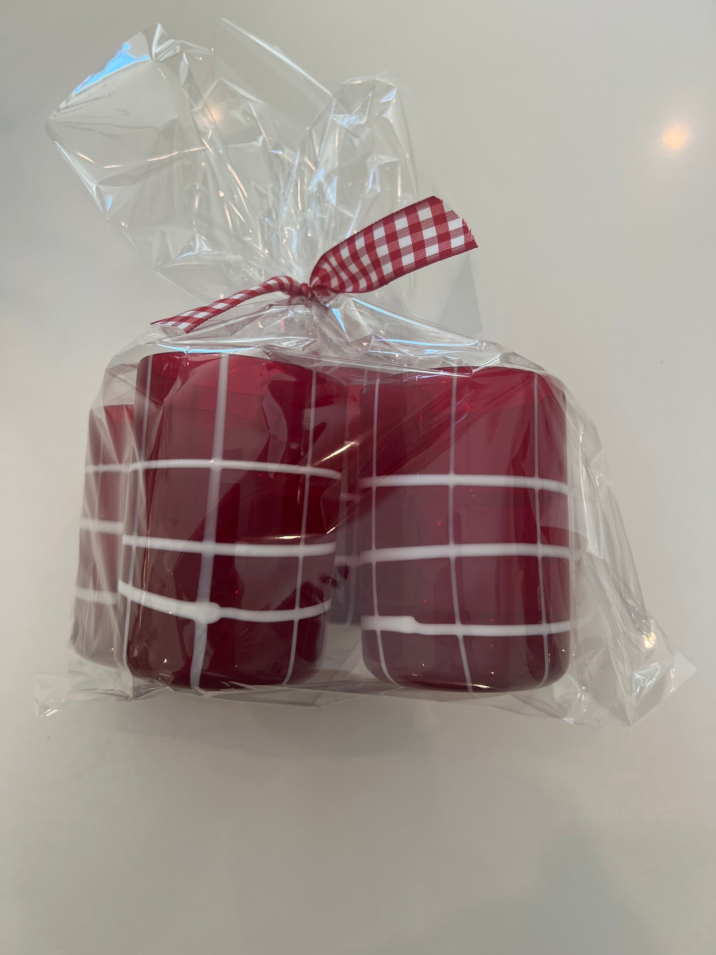 Zafferano Twiddle Tumbler - Red - 4 count package size