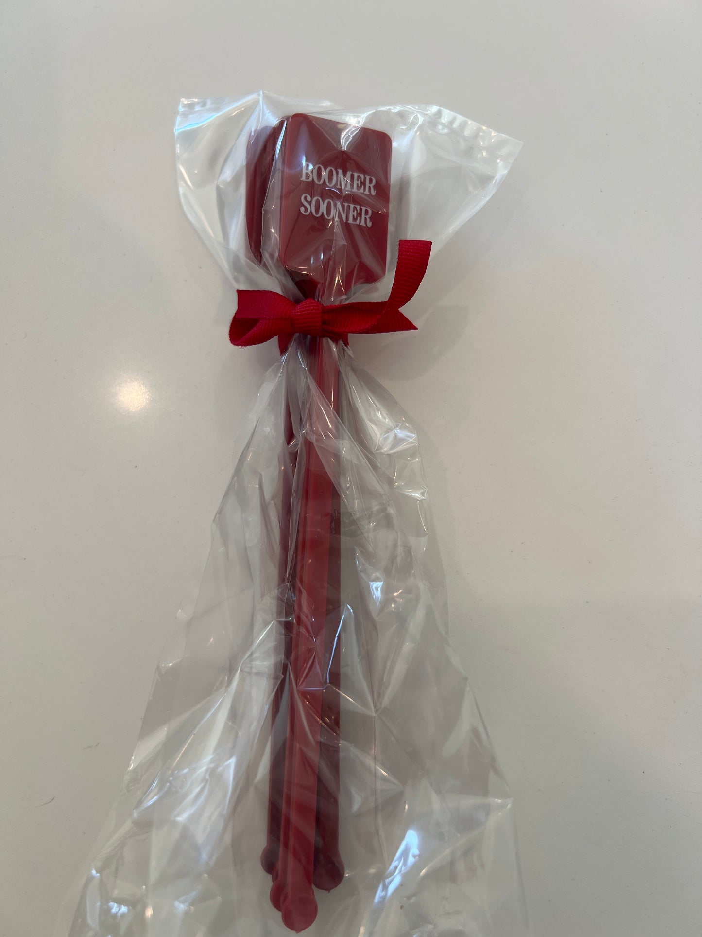 Beverage Stir - Red Boomer Sooner - 10 count package size