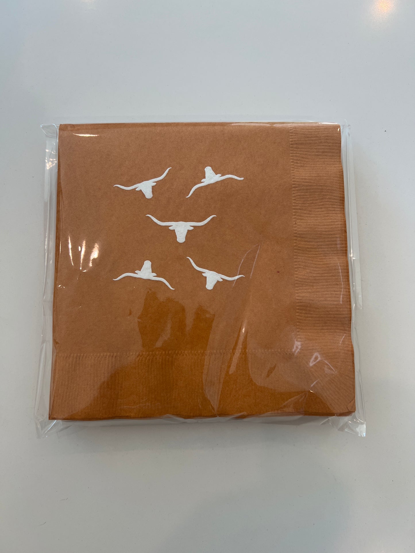 Lunch Napkin - Longhorn All Over - 20 count package size