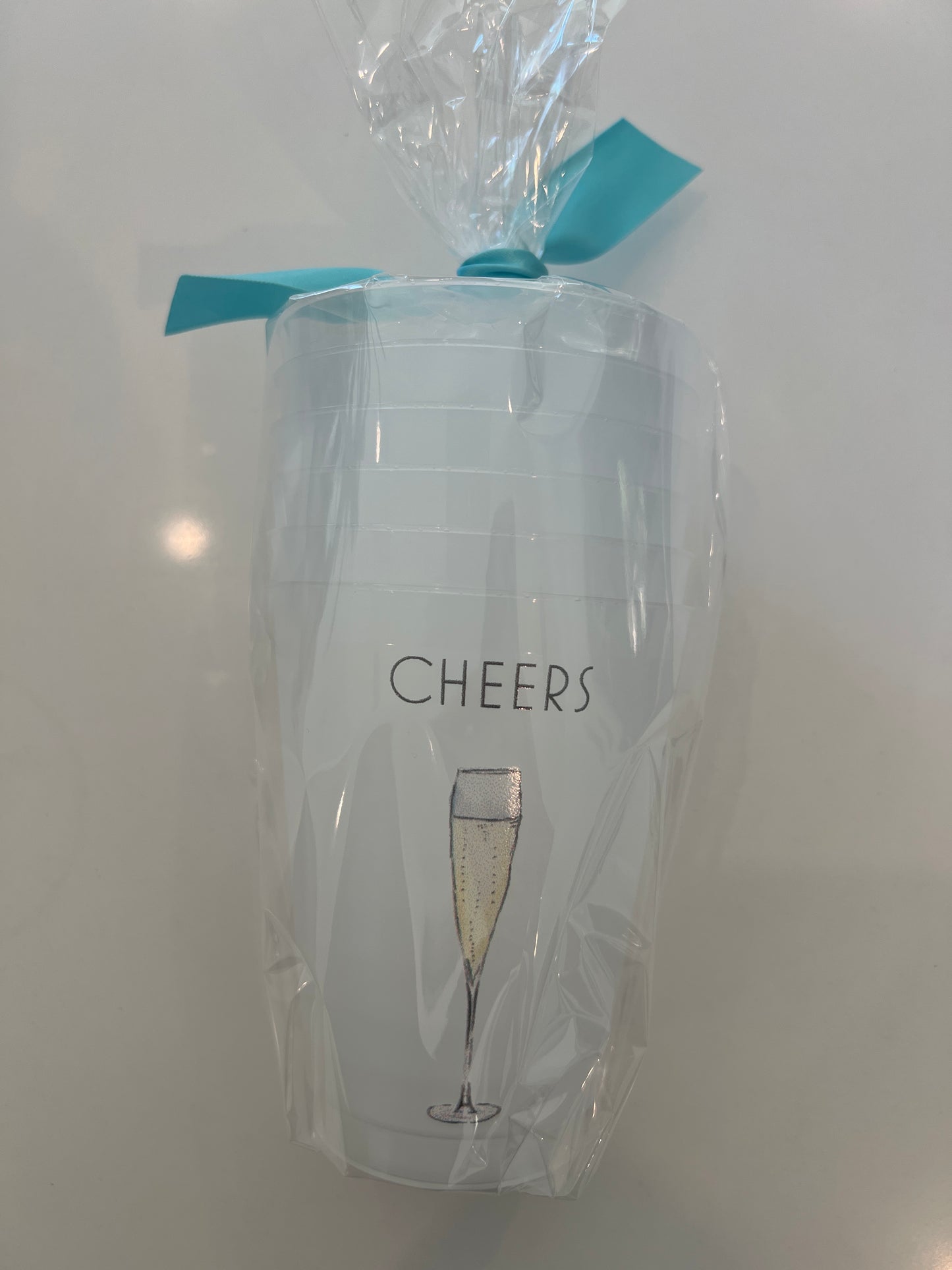 Cheers Champagne Frosted Flute - 6 count package size