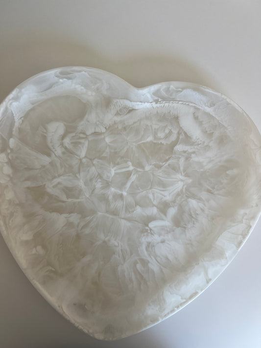 Nashi - Heart Trey Large - White