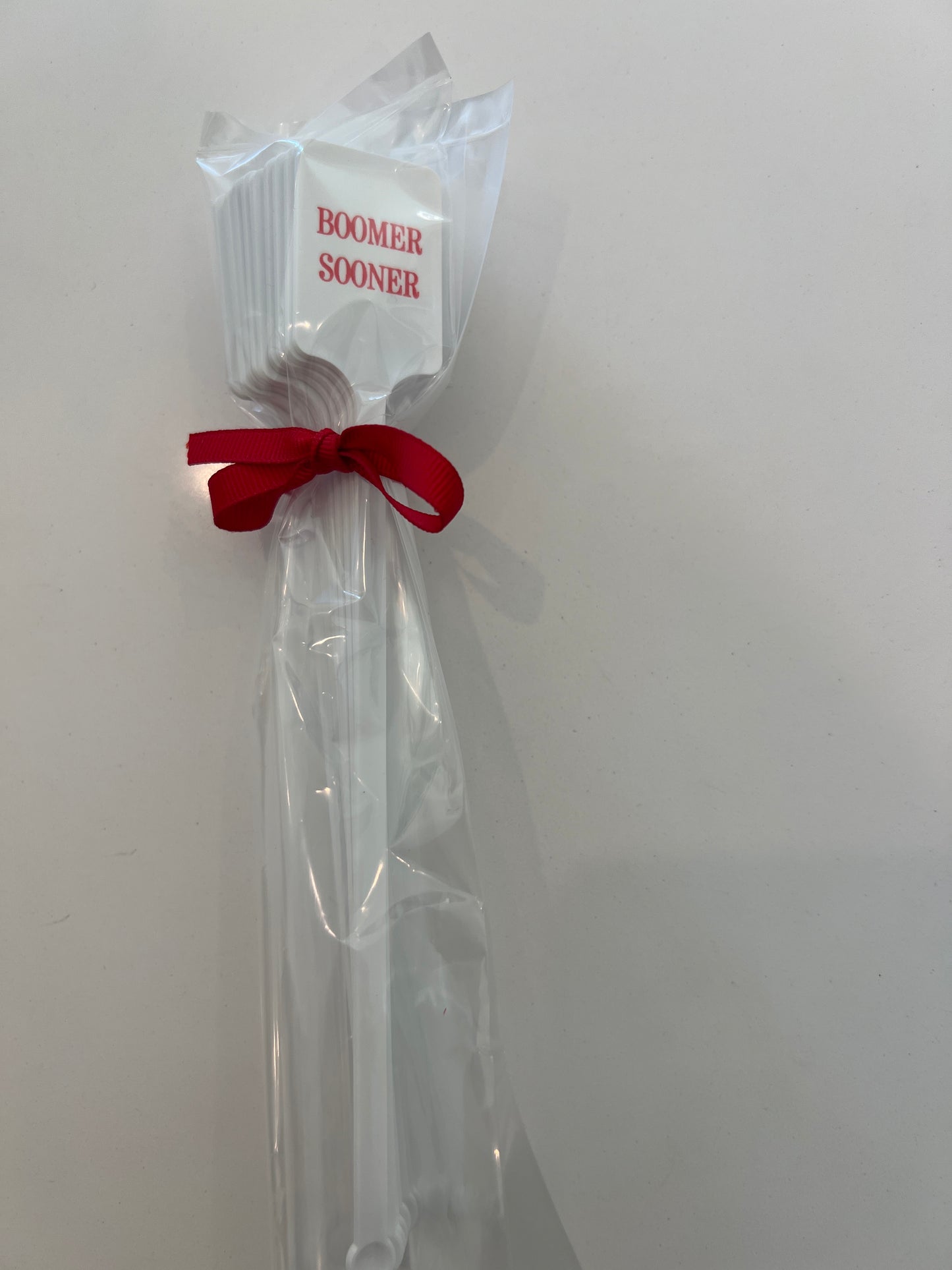 Beverage Stir - White Boomer Sooner - 10 count package size