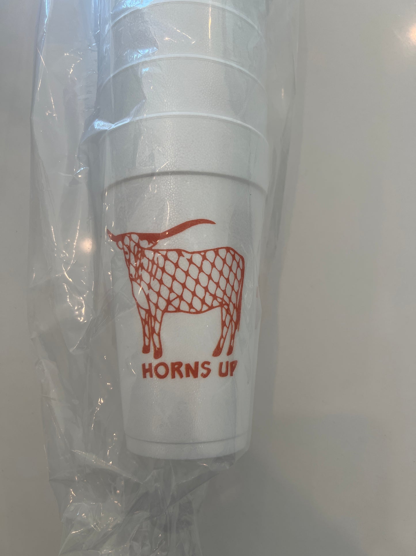 Longhorns Herend Horns Up - 20 oz Styrofoam Cup - 25 count package size