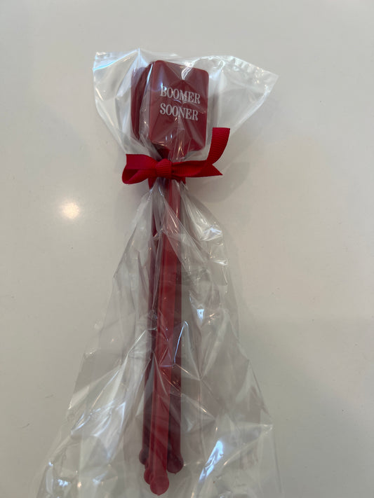 Beverage Stir - Red Boomer Sooner - 10 count package size