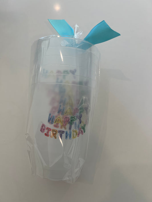 Happy Birthday Frosted - 6 count package size