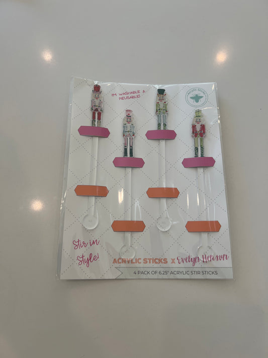 Stir Sticks - Nutcracker Spirits - 4 count package size