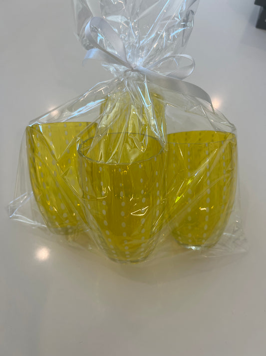 Zafferano Perle Tumbler - Multiple Color - 4 count package size
