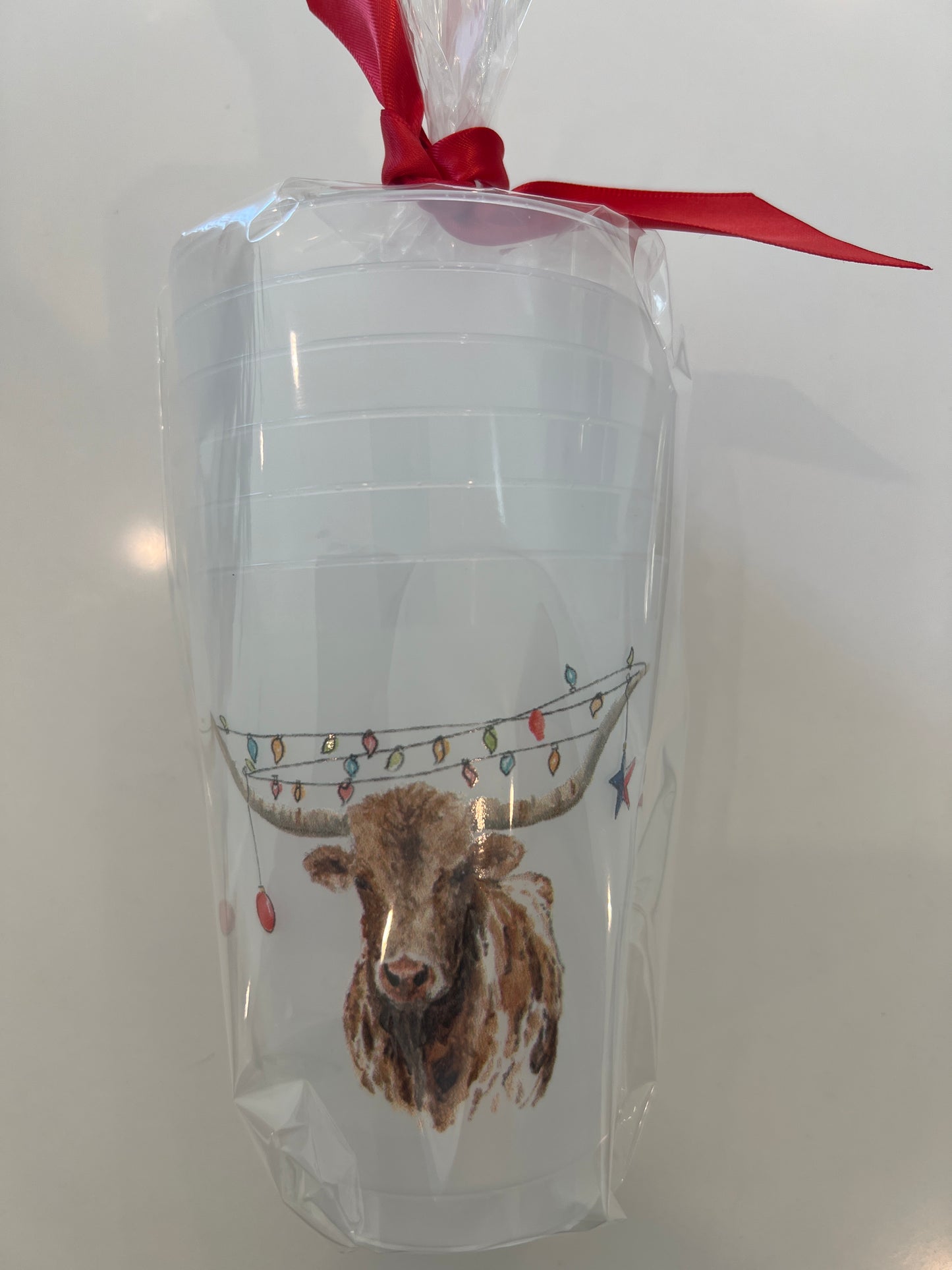 Christmas Longhorn Frosted - 6 count package size