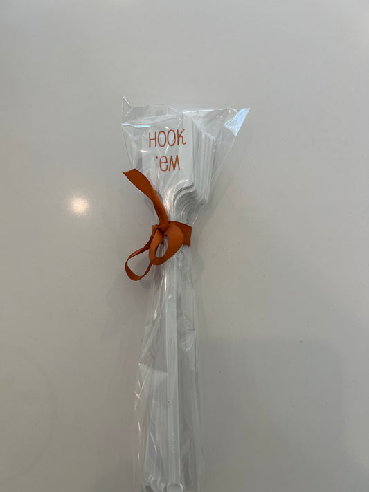 Beverage Stir - White Hook 'Em - 15 count package size